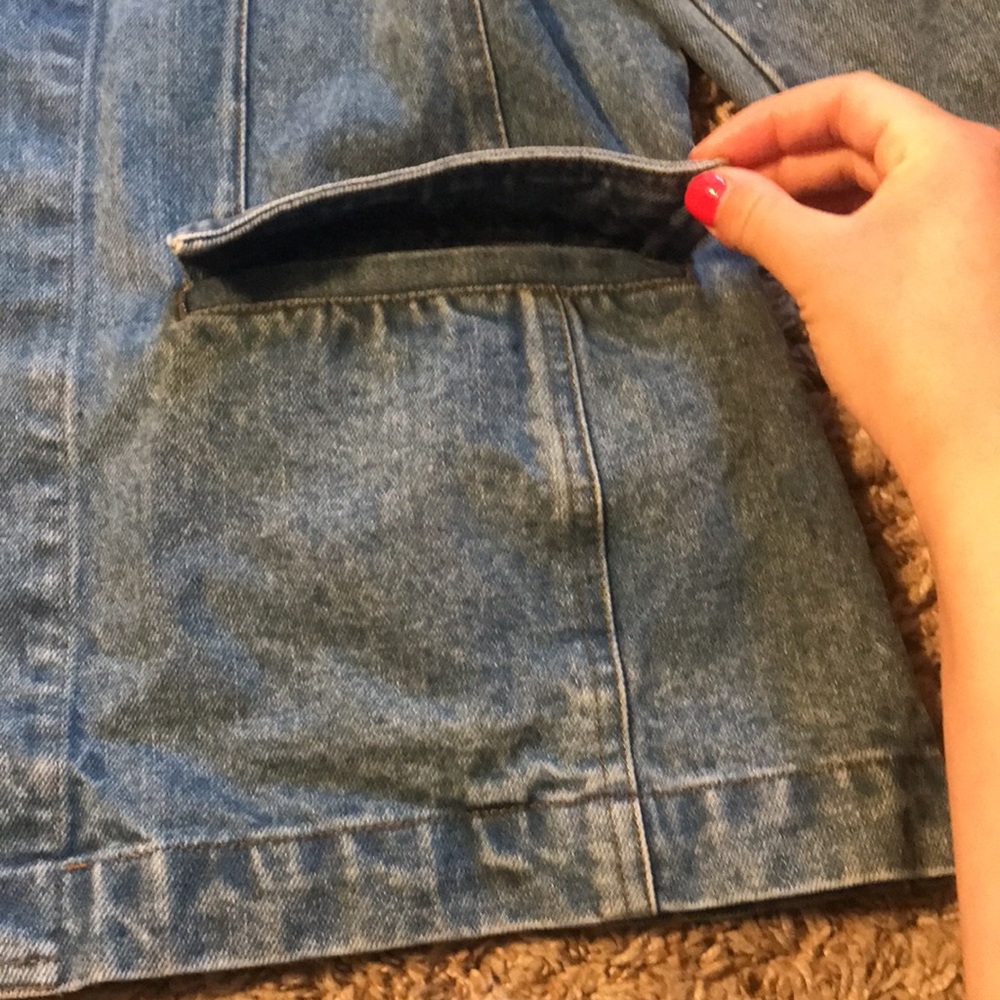 FU DA jean jacket size large - Picture 3 of 6